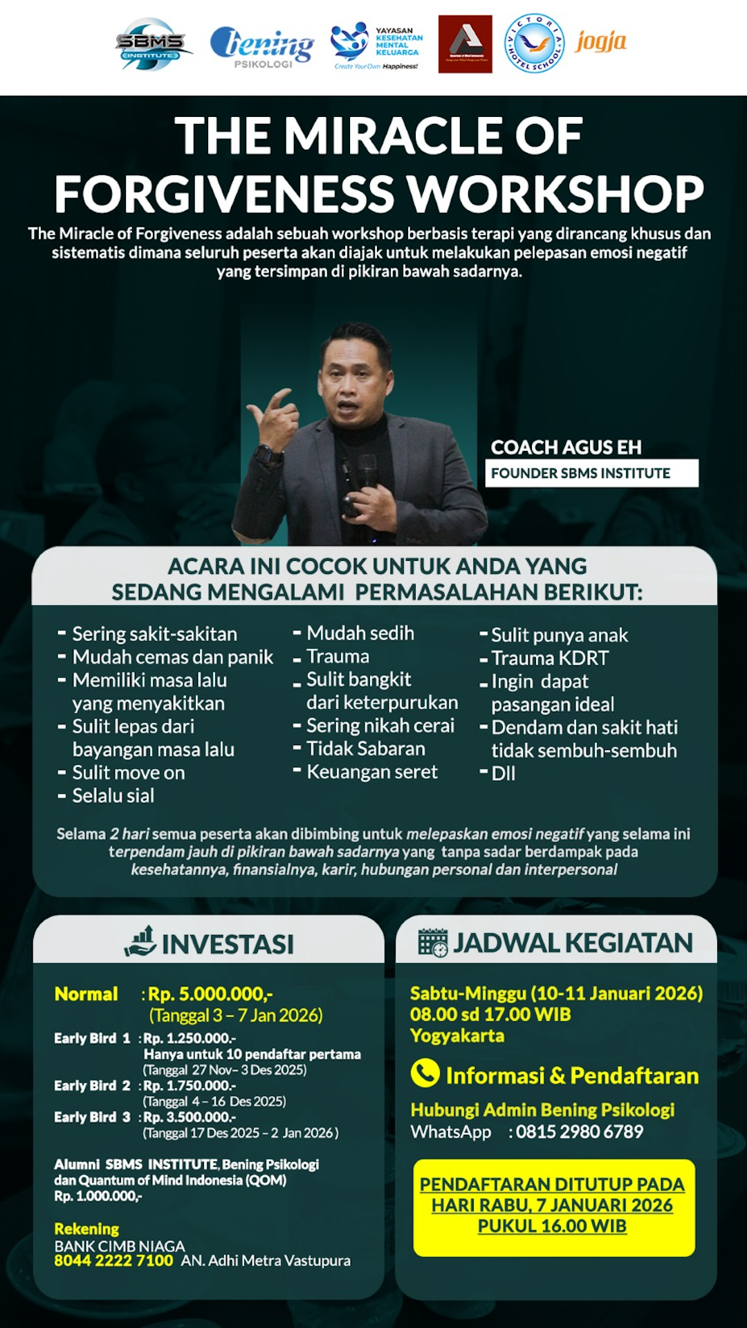 The Miracle of Forgiveness Workshop