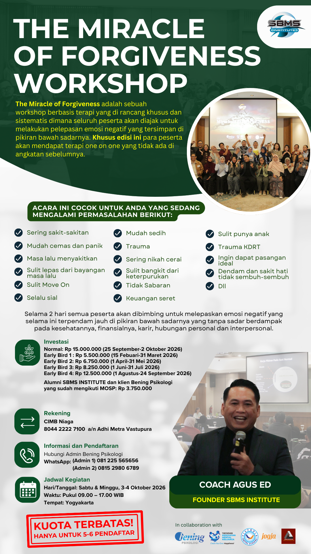 The Miracle of Forgiveness Workshop